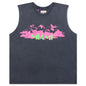 Collins Sleeveless Tee - Ocean Wash Black