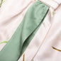 Color Block Silk Shorts - Poppy Ivory