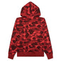 Color Camo Pullover Hoodie - Red