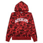 Color Camo Pullover Hoodie - Red