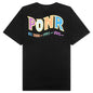 Colors Shark Ponr Tee - Black