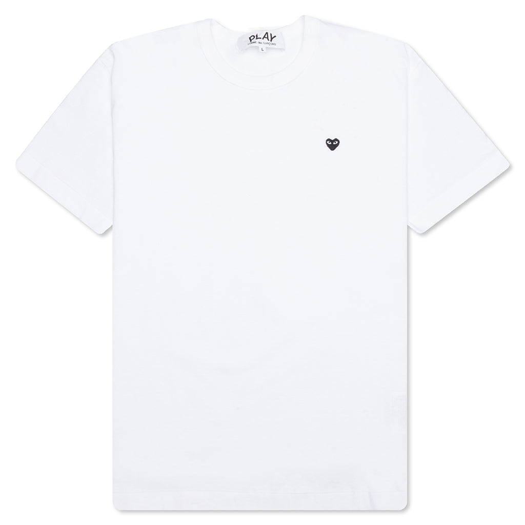 Comme Des Garcons PLAY Little Black Heart T-Shirt - White