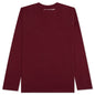 Back Logo L/S Tee - Burgundy