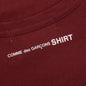 Back Logo S/S Tee - Burgundy