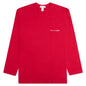 Comme Des Garcons SHIRT L/S Chest Logo Tee - Red