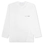 Comme Des Garcons SHIRT L/S Chest Logo Tee - White