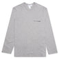 Comme Des Garcons SHIRT L/S Logo Tee - Grey