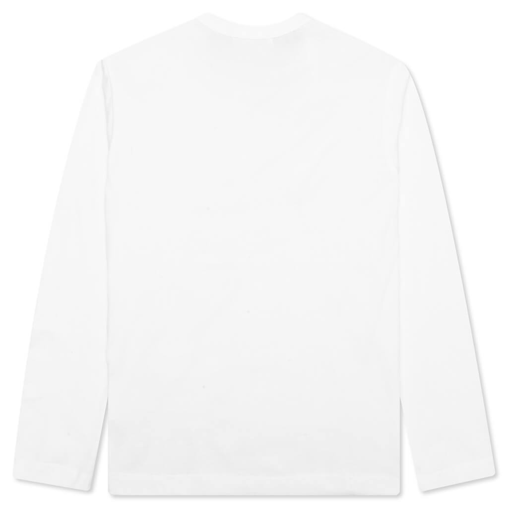 Comme Des Garcons SHIRT L/S Logo Tee - White