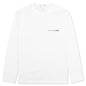 Comme Des Garcons SHIRT L/S Logo Tee - White