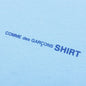 Comme Des Garcons SHIRT Logo L/S Tee - Blue