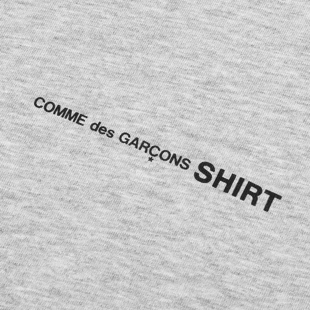 Comme Des Garcons SHIRT Logo L/S Tee - Grey