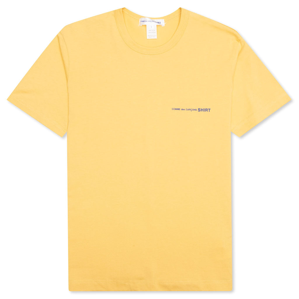 Comme Des Garcons SHIRT Logo S/S Tee - Yellow