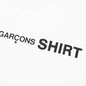 Comme Des Garcons SHIRT Rear Logo L/S Tee - White