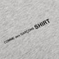 Comme Des Garcons SHIRT S/S Chest Logo Tee - Grey
