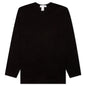 Comme Des Garcons SHIRT Small Back Logo L/S Tee - Black
