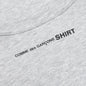 Comme Des Garcons SHIRT Small Back Logo S/S Tee - Grey