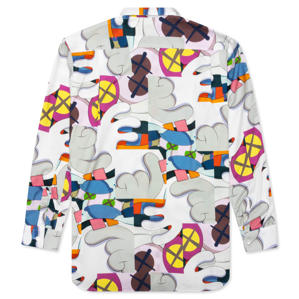 Comme Des Garcons SHIRT x KAWS Classic Shirt - White/Print 1