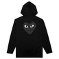 Big Black Heart Hooded Sweatshirt - Black