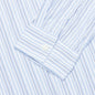 Black Emblem Stripe Button Down - Light Blue