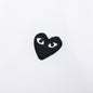 Black Heart Button Down - White