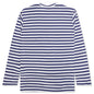 Green Emblem Striped L/S T-Shirt - Navy/White