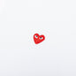Little Red Heart Polo Shirt - White