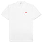 Little Red Heart Polo Shirt - White