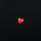 Little Red Heart Polo Shirt - Black