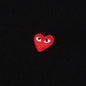 Small Red Heart L/S T-Shirt - Black