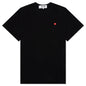 Small Red Heart T-Shirt - Black