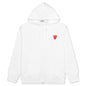 Stacked Heart Hooded Sweatshirt - White