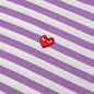 Stripe White T-Shirt - Purple