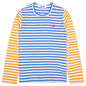 Women's Bi-Color Stripe T-Shirt - Blue/Yellow