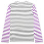 Women's Bi-Color Stripe T-Shirt - Grey/Purple