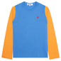 Women's Bi-Color T-Shirt - Blue/Yellow