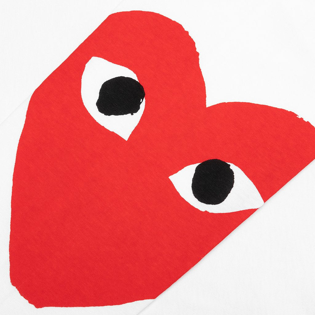 Women's Big Heart L/S - White