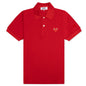 Women's CDG Heart Emblem Polo Tee - Red