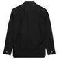 Women's Small Black Heart Button Up - Black