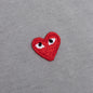 Women's Small Heart T-Shirt - Grey