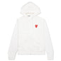Women's Stacked Heart Hooded Sweatshirt - White