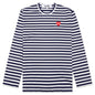 Comme des Garcons PLAY x the Artist Invader L/S T-Shirt - Navy/White
