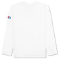 Comme des Garcons PLAY x the Artist Invader L/S Tee - White