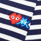 Comme des Garcons PLAY x the Artist Invader Striped L/S Tee - Blue/White