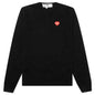 Comme des Garcons PLAY x the Artist Invader V-Neck Pullover - Black