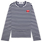 Comme des Garcons PLAY x the Artist Invader Women's L/S T-Shirt - Navy/White