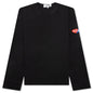 Comme des Garcons PLAY x the Artist Invader Women's L/S Tee - Black