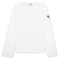Comme des Garcons PLAY x the Artist Invader Women's L/S Tee - White