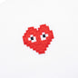 Comme des Garcons PLAY x the Artist Invader Women's T-Shirt - White
