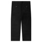 Contrast Cotton Pants - Black