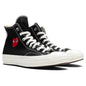 Converse x Comme Des Garcons PLAY All Star Chuck '70 Hi Small Red Heart - Black